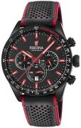 Festina Herrklocka F20359-4 Svart/Läder Ø42 mm