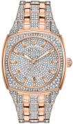 Bulova Herrklocka 98B324 Crystal Kristallinfattad/Roséguldstonat