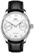 IWC Herrklocka IW500712 Portuguese Silverfärgad/Läder Ø42.3 mm