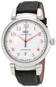 IWC Herrklocka IW356601 Da Vinci Silverfärgad/Läder Ø40 mm