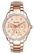 Bulova Damklocka 98R178 Maribor Gulguldstonad/Roséguldstonat stål