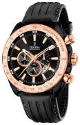 Festina Herrklocka F16899-1 Sport Svart/Läder Ø44 mm