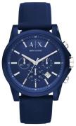 Armani Exchange Herrklocka AX1327 Smart Blå/Gummi Ø44 mm