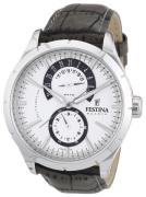 Festina Herrklocka F16573-2 Dress Vit/Läder Ø45 mm