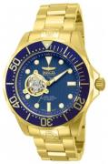 Invicta Herrklocka 13711 Pro Diver Blå/Gulguldtonat stål Ø47 mm