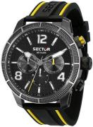 Sector Herrklocka R3251575014 Svart/Gummi Ø45 mm