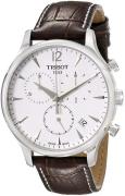 Tissot Herrklocka T063.617.16.037.00 Tradition Silverfärgad/Läder