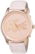 Lacoste Damklocka 2000997 Roséguldstonad/Läder Ø38 mm