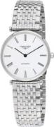 Longines Herrklocka L4.908.4.11.6 Grande Classique Vit/Stål Ø36 mm