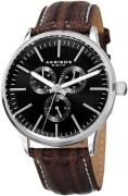 Akribos XXIV Herrklocka AK838SSB Complications Svart/Läder Ø43 mm