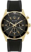 Bulova Herrklocka 98A250 Svart/Gummi Ø42 mm