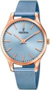 Festina Damklocka F20507-2 Blå/Stål Ø34 mm