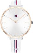 Tommy Hilfiger Damklocka 1782156 Silverfärgad/Gummi Ø38 mm