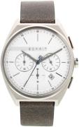 Esprit Herrklocka ES1G062L0015 Silverfärgad/Läder Ø42 mm