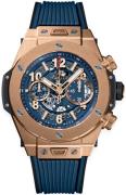 Hublot Herrklocka 411.OX.5189.RX Big Bang 45Mm Blå/Gummi Ø45 mm