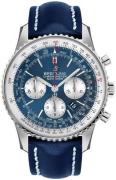 Breitling Herrklocka AB0127211C1X1 Navitimer 01 46Mm Blå/Läder Ø46