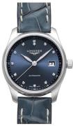 Longines Damklocka L2.257.4.97.0 Master Blå/Läder Ø29 mm