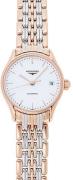 Longines Damklocka L4.360.1.12.7 Lyre Vit/Roséguldstonat stål Ø25