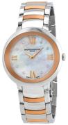 Baume & Mercier Damklocka M0A10252 Promesse Vit/Roséguldstonat