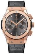 Hublot Herrklocka 521.OX.7081.LR Classic Fusion Grå/Läder Ø45 mm