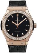 Hublot Herrklocka 511.OX.1181.LR.1104 Classic Fusion Svart/Gummi Ø45