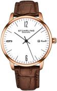 Stührling Original Herrklocka 3997A.7 Symphony Vit/Läder Ø40 mm