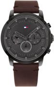 Tommy Hilfiger Herrklocka 1791799 Dressed Up Grå/Läder Ø46 mm