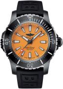 Breitling Herrklocka E17369241I1S1 Superocean Ii 48 Orange/Gummi Ø48