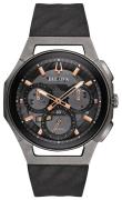 Bulova Herrklocka 98A162 Skelettskuren/Gummi Ø44 mm