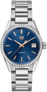 TAG Heuer Damklocka WBK1317.BA0652 Carrera Lady Blå/Stål Ø36 mm