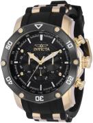 Invicta Herrklocka 37722 Pro Diver Svart/Gulguldtonat stål Ø50 mm