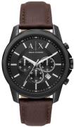 Armani Exchange Herrklocka AX1732 Banks Svart/Läder Ø44 mm