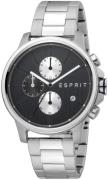 Esprit Herrklocka ES1G155M0065 Course Svart/Stål Ø42 mm