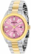 Invicta Damklocka 38493 Pro Diver Rosa/Gulguldtonat stål Ø38 mm