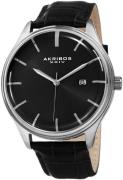 Akribos XXIV Herrklocka AK914SSB Classic Svart/Läder Ø45 mm