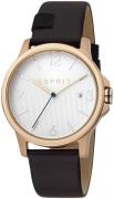 Esprit Herrklocka ES1G156L0035 Silverfärgad/Läder Ø40 mm