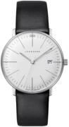 Junghans Damklocka 47/4251.02 Max Bill Silverfärgad/Läder Ø32 mm