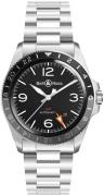 Bell & Ross Herrklocka BR-V2-93-GMT-STEEL-STRAP Vintage