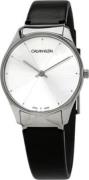 Calvin Klein Damklocka K4D221C6 Silverfärgad/Läder Ø32 mm