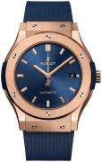 Hublot Herrklocka 511.OX.7180.RX Classic Fusion Blå/Gummi Ø45 mm