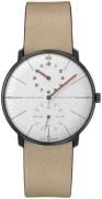 Junghans Herrklocka 27/3190.02 Max Bill Vit/Läder Ø38 mm