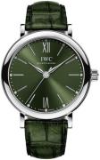 IWC Damklocka IW357405 Portofino Grön/Läder Ø34 mm