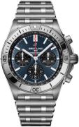 Breitling Herrklocka AB0134101C1A1 Chronomat B01 42 Blå/Stål Ø42 mm