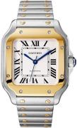 Cartier Herrklocka W2SA0016 Santos De Silverfärgad/Stål