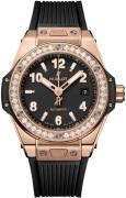 Hublot Damklocka 485.OX.1180.RX.1204 Big Bang 33Mm Svart/Gummi Ø33 mm