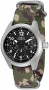 Invicta Damklocka 33628 Svart/Textil Ø38 mm