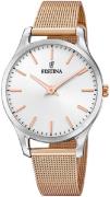 Festina Damklocka F20506-1 Boyfriend Silverfärgad/Roséguldstonat