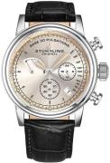 Stührling Original Herrklocka 895.02 Chronopulse Beige/Läder Ø42 mm