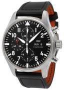 IWC Herrklocka IW377709 Pilots Classic Svart/Läder Ø43 mm