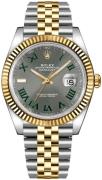 Rolex Herrklocka 126333-0020 Datejust 41 Wimbledon Grå/18 karat gult